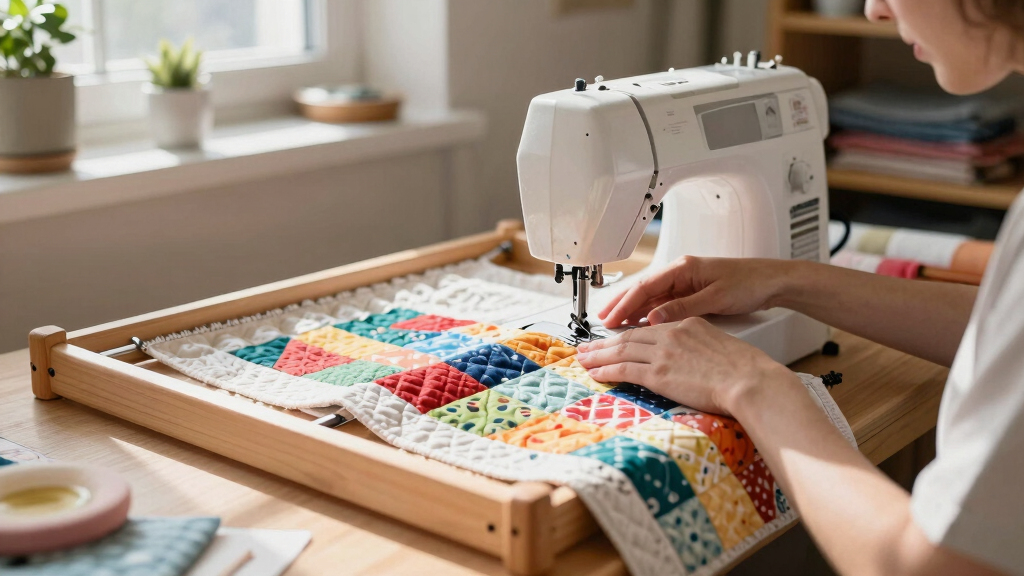 quilting frame for domestic sewing machine