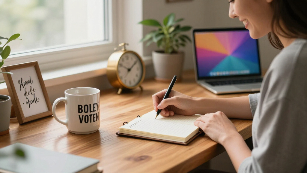 motivational quote desk accessories