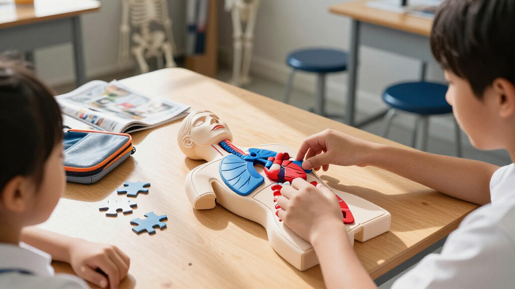 3D anatomy puzzles for students
