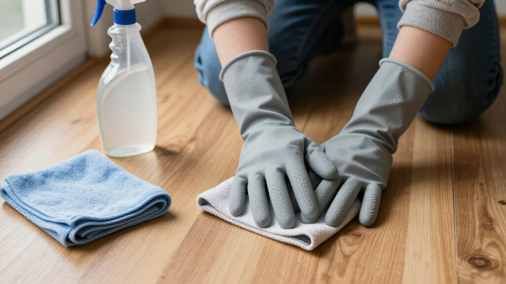 cleaning gloves with grip