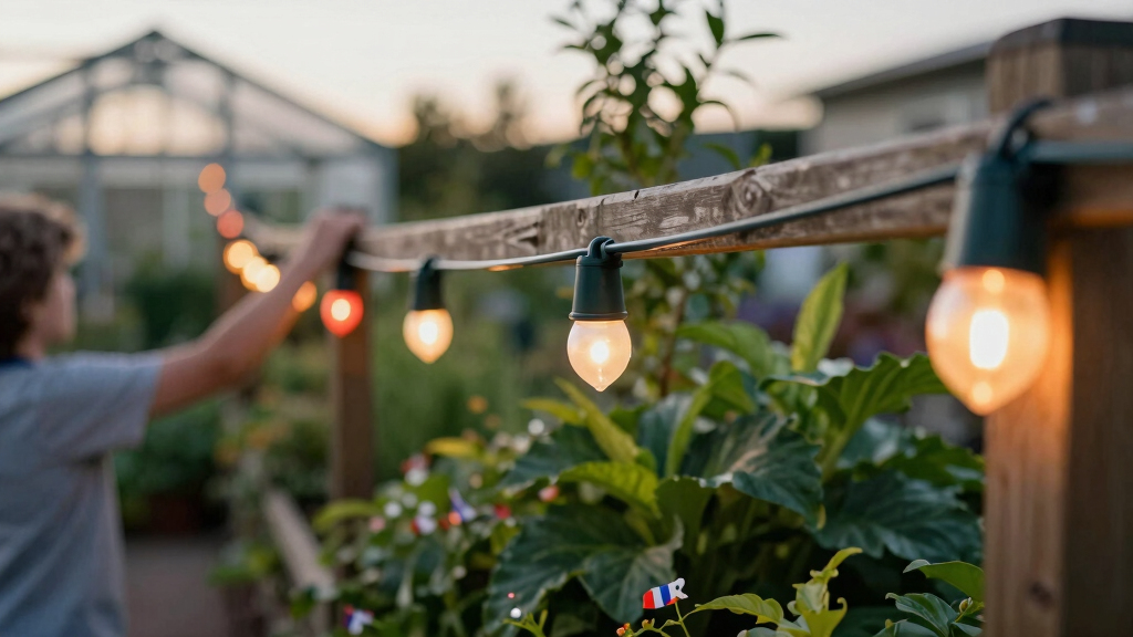 patriotic outdoor string lights