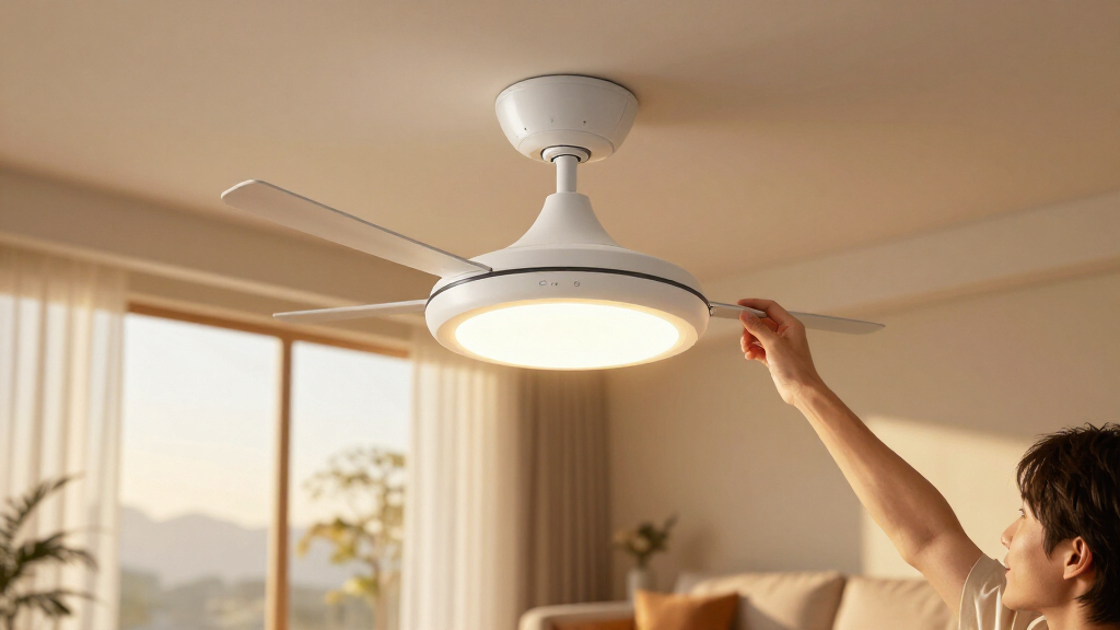 ceiling fan with motion sensing light