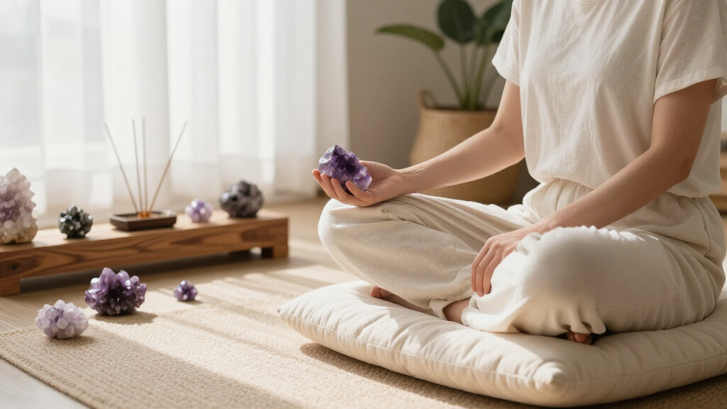 crystal healing meditation accessories