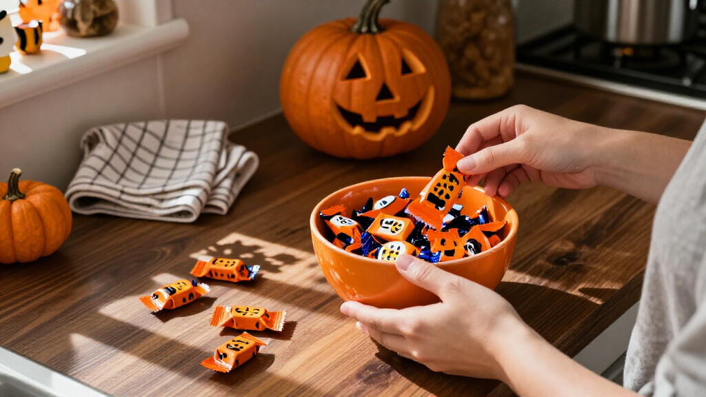 Halloween candy bowls