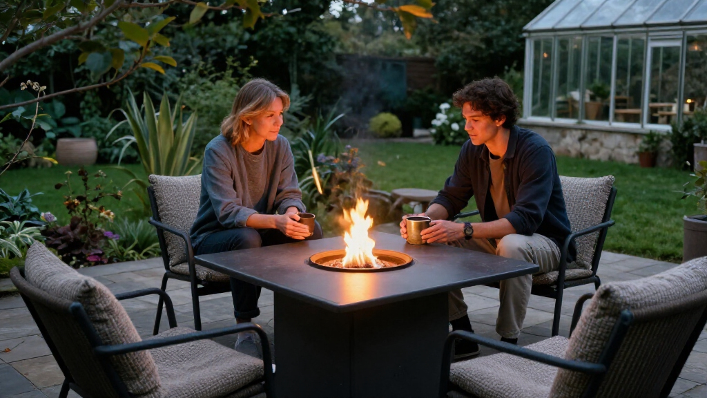 outdoor fire pit tables