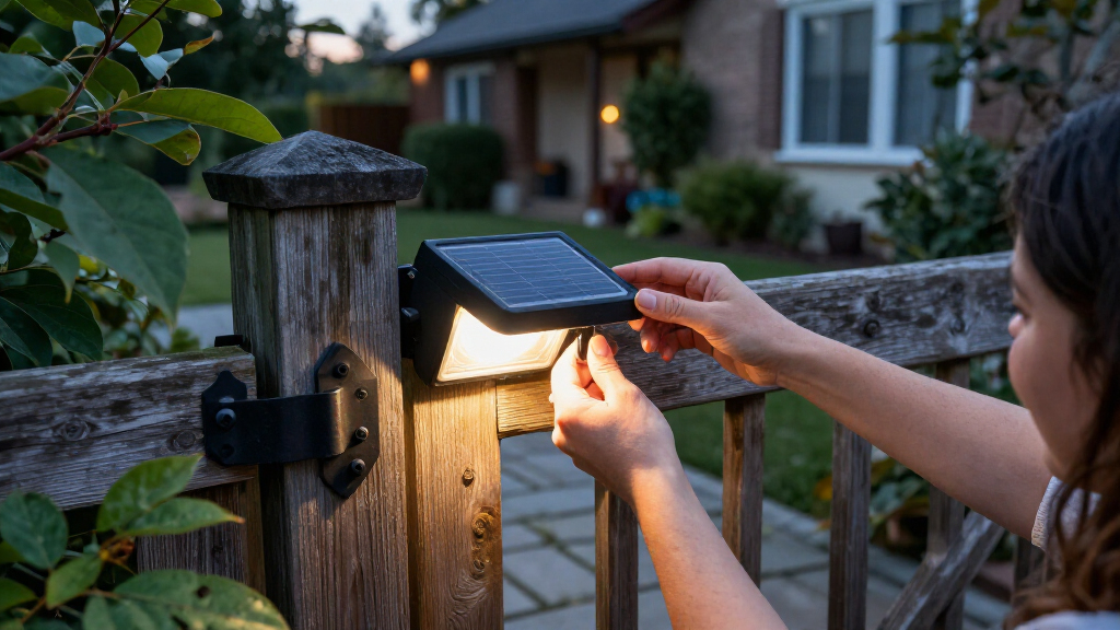 solar powered motion sensor lights