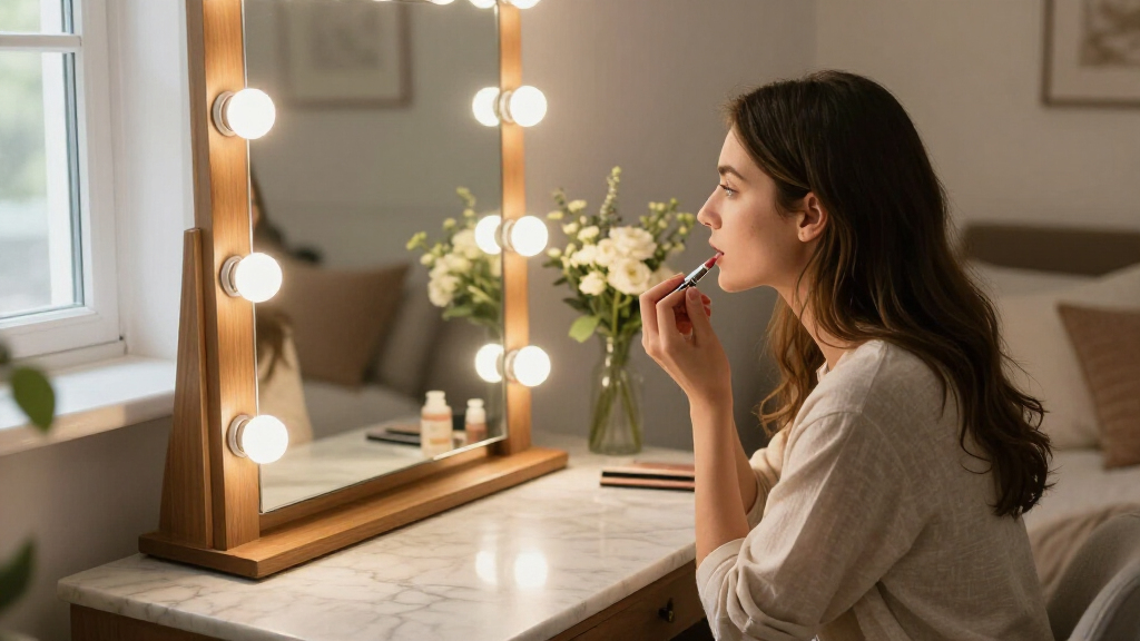 best makeup vanities with mirrors and lights