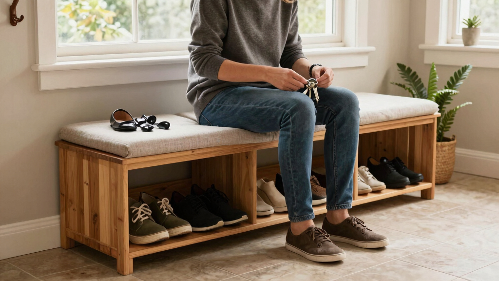 best entryway storage benches