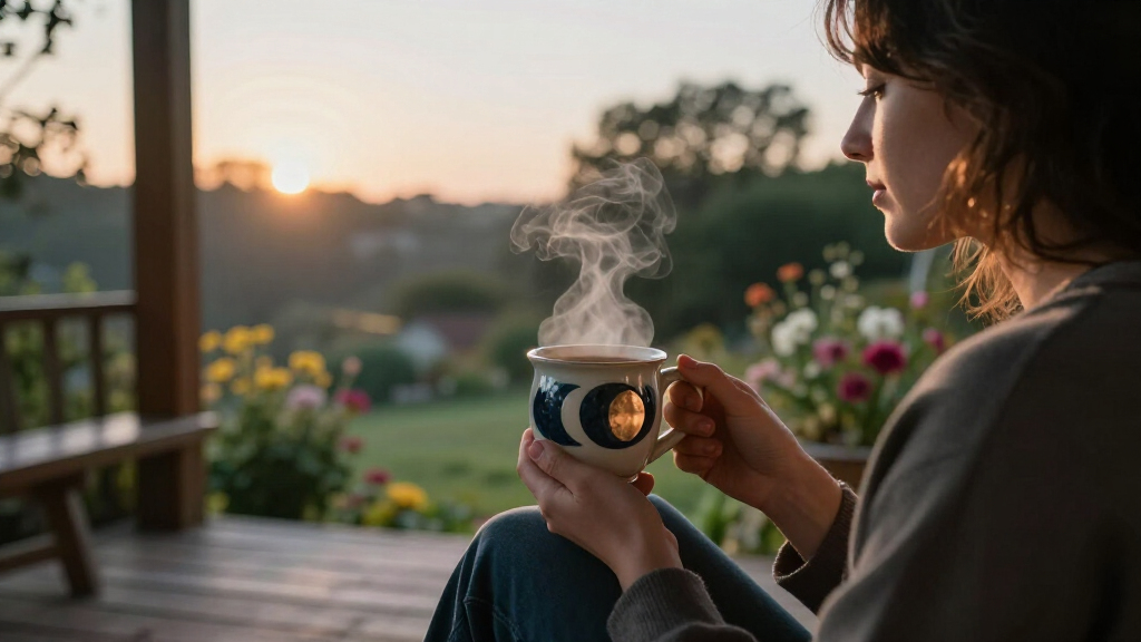 moon phase coffee mug