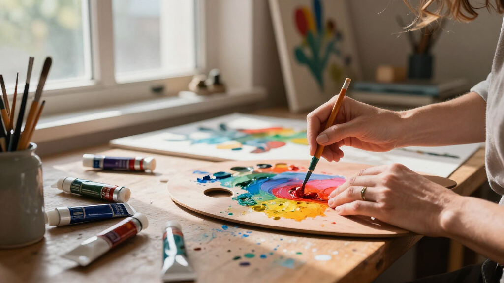 acrylic paint sets for artists