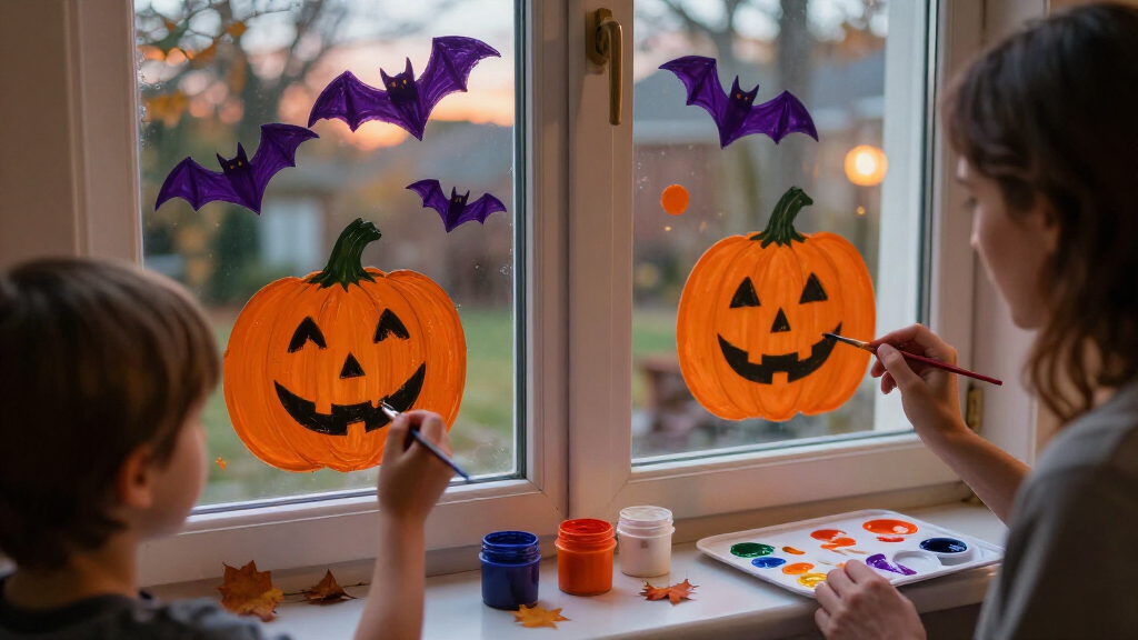 Halloween window painting kits