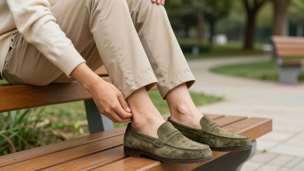best olive suede loafers