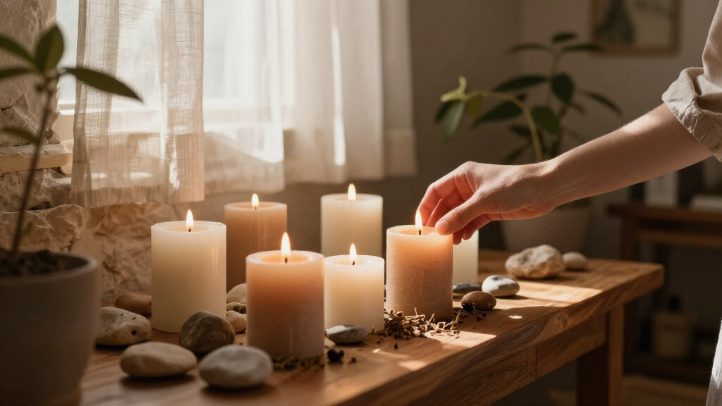 spirituality meditation candles