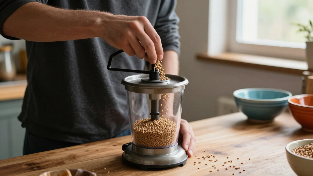 electric grain grinder for fine flour