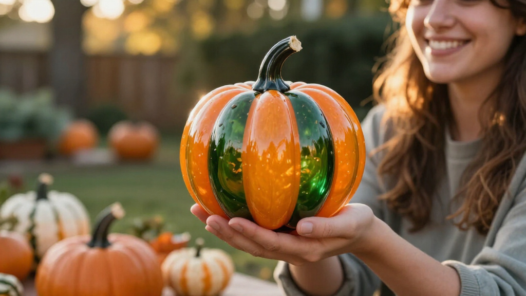 best decorative glass pumpkins