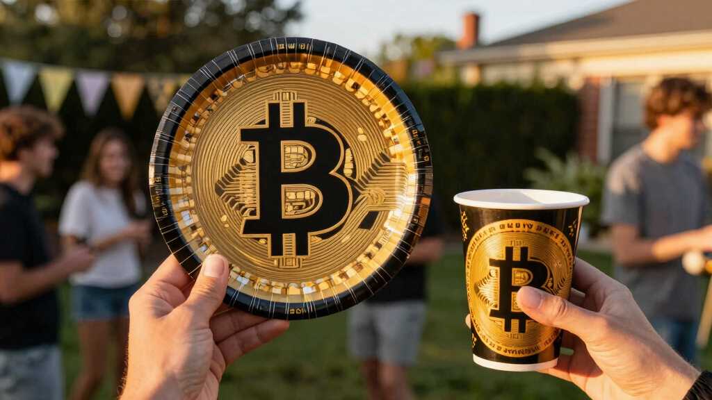 Bitcoin themed party supplies
