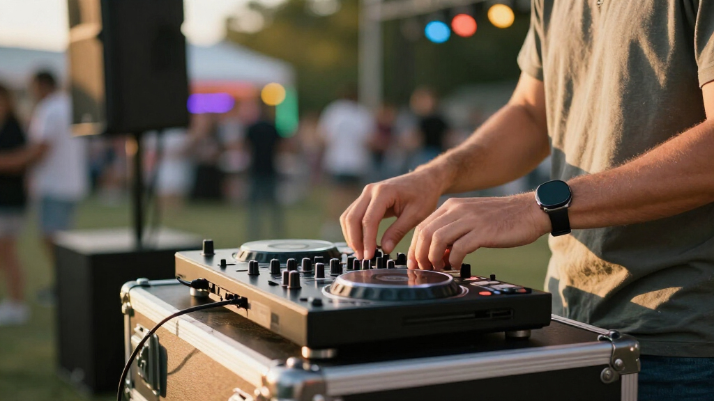 compact DJ controller for mobile DJs