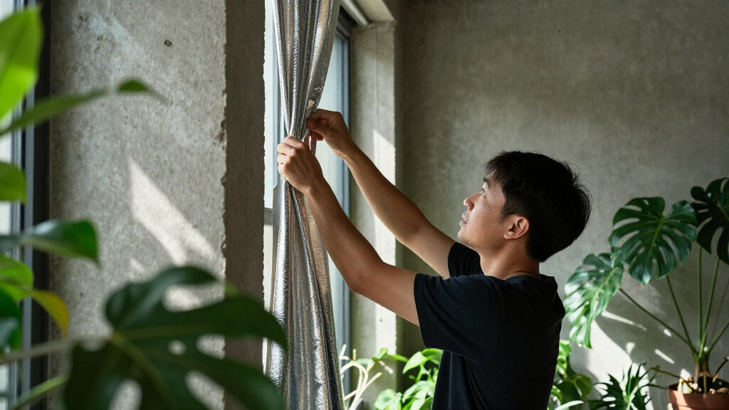 best reflective curtain system for plant rooms