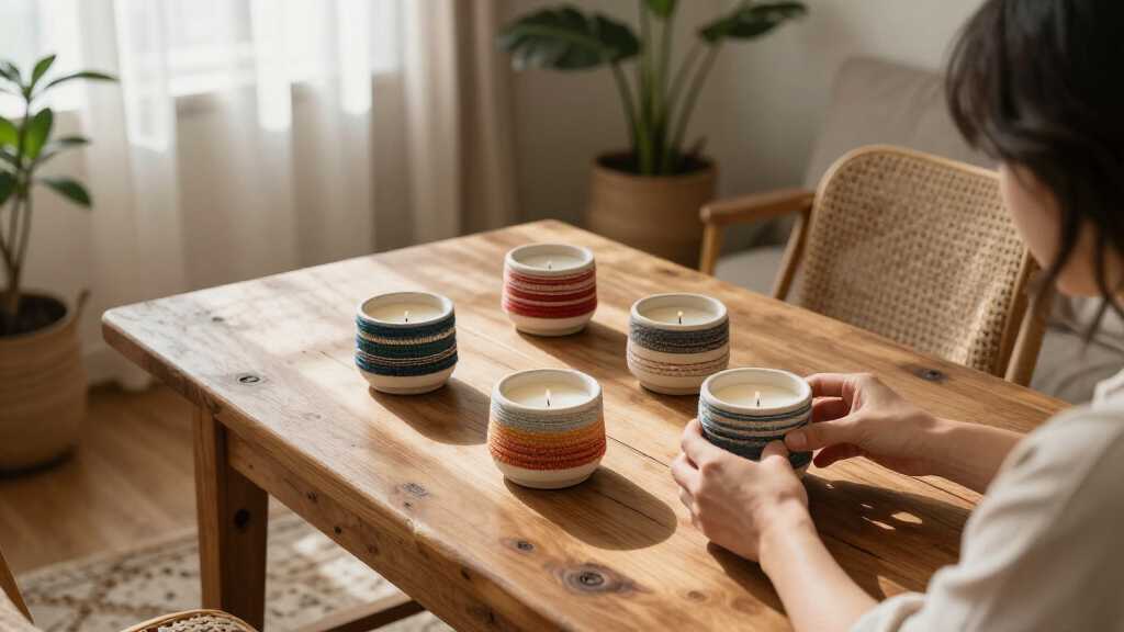 boho candle holders