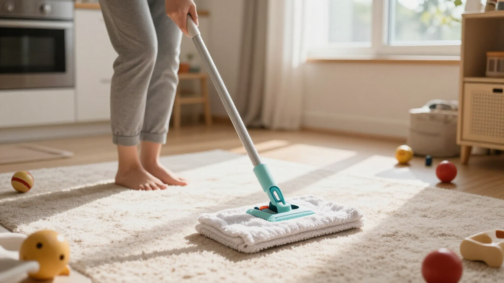 safe floor cleaning equipment for homes with kids