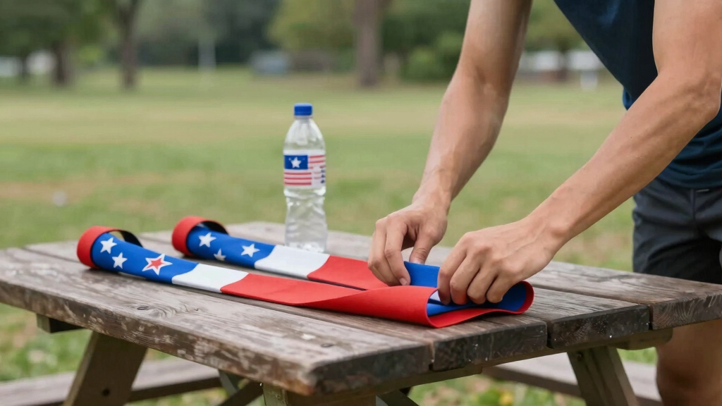 patriotic outdoor fitness gear