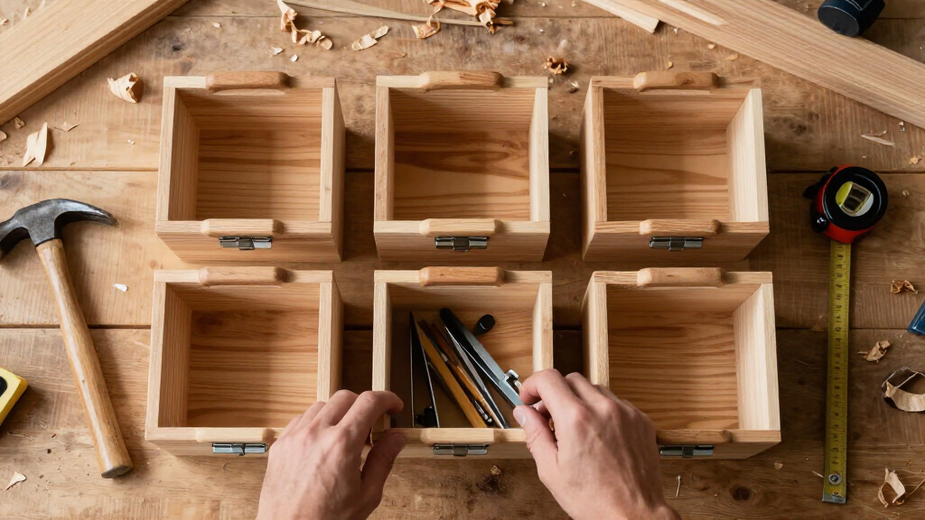 woodworking storage organization bins