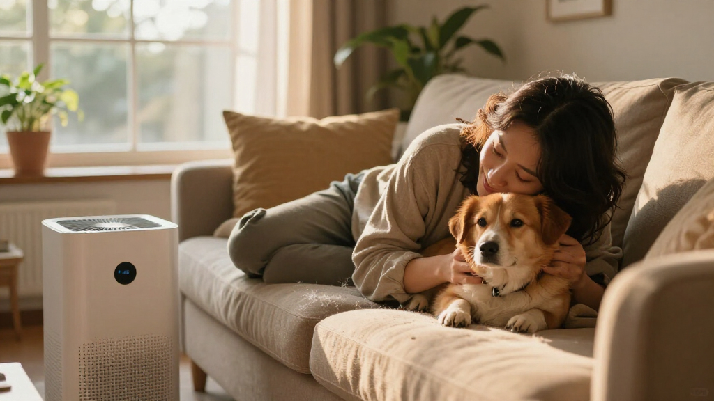 hepa air scrubber for pet dander home use