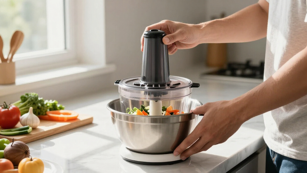 food processor with large capacity bowl