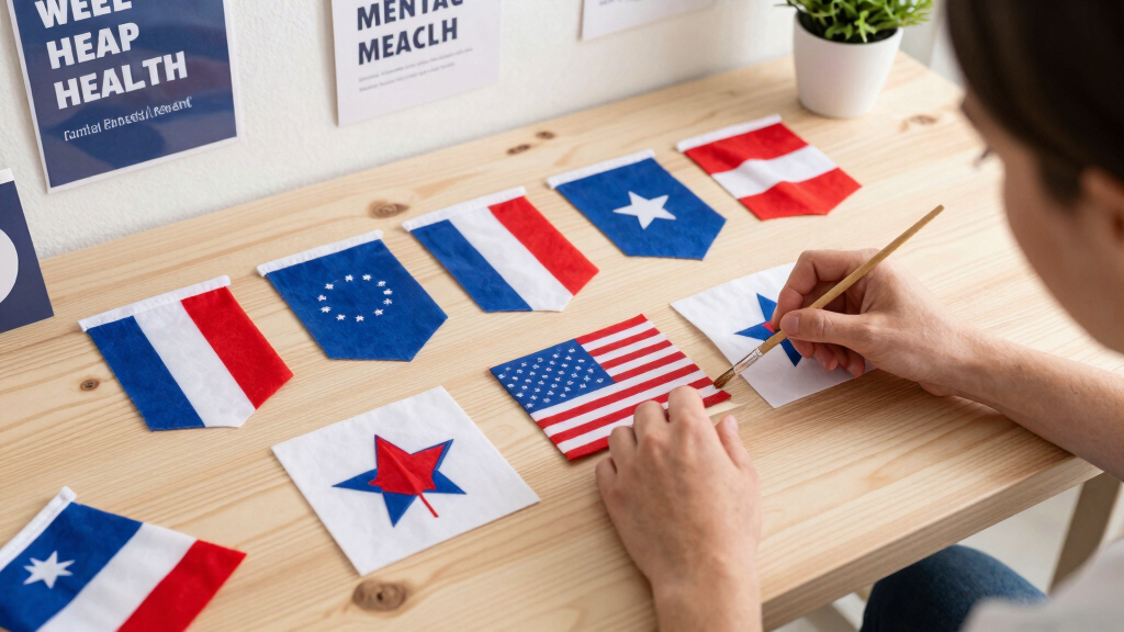 mental health patriotic decor