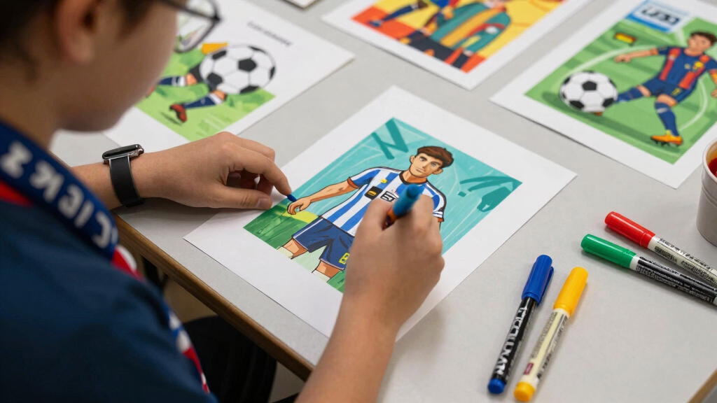 soccer fan art prints
