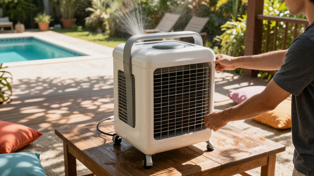 evaporative coolers for outdoor patios