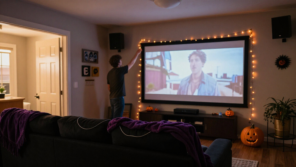 Halloween home theater decorations