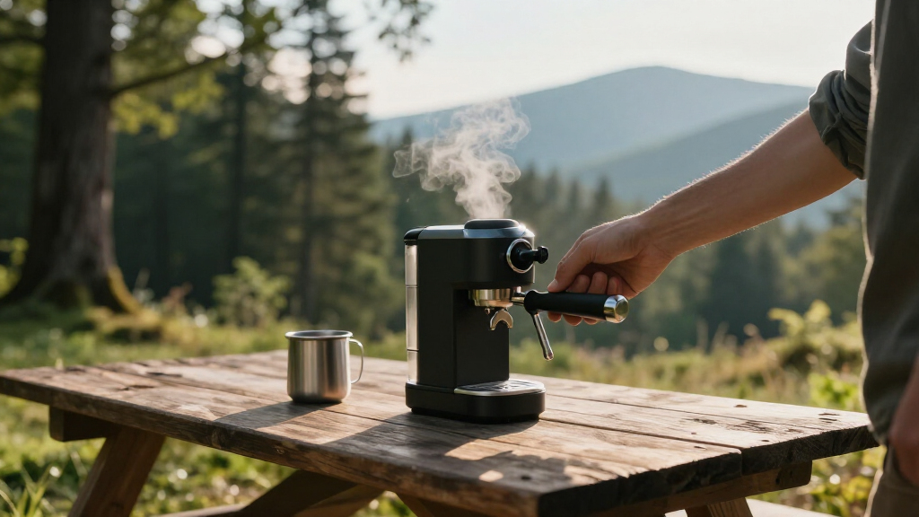 best manual espresso machine for camping coffee