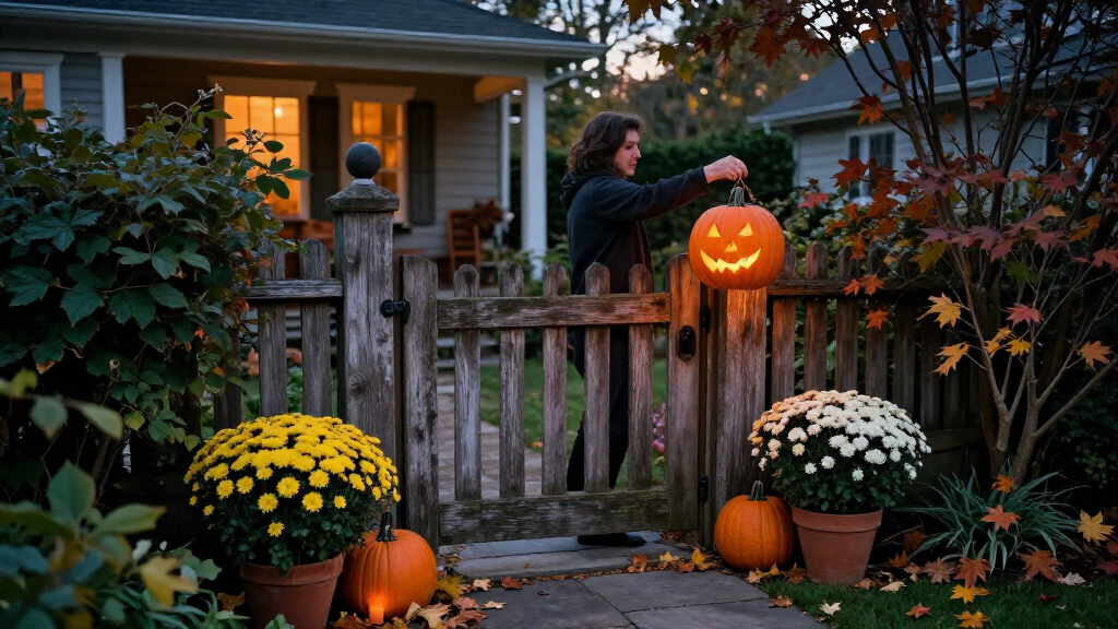 outdoor Halloween decorations