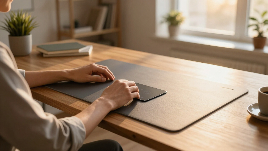 smart desk mats with wireless charging