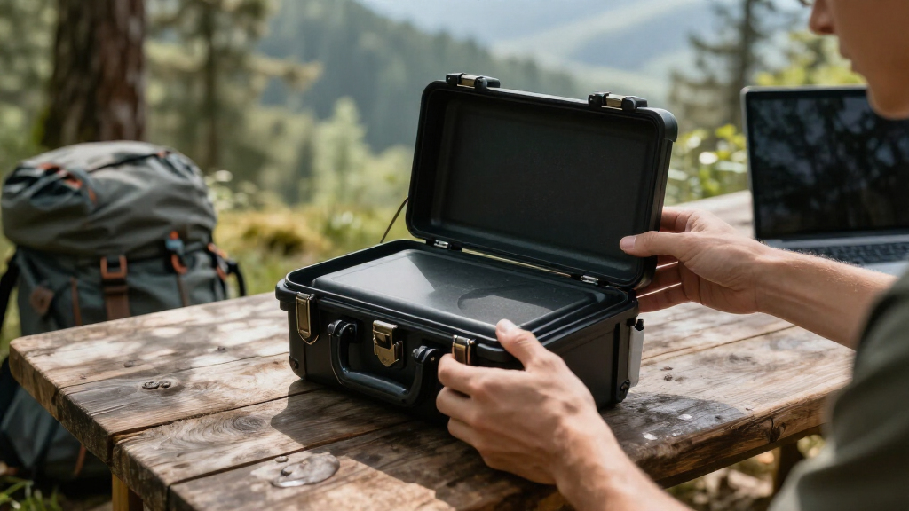 rugged lockable case for transporting hard drives