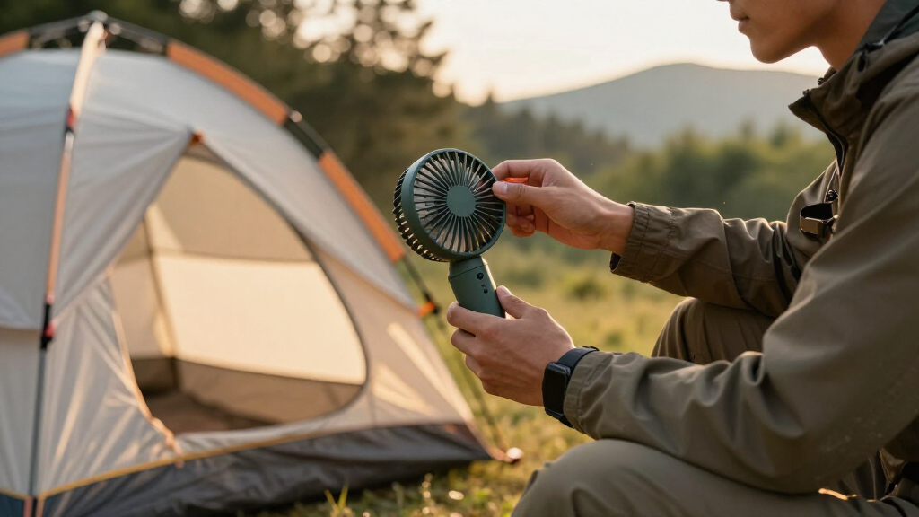 tent fan with battery for ultralight hikers