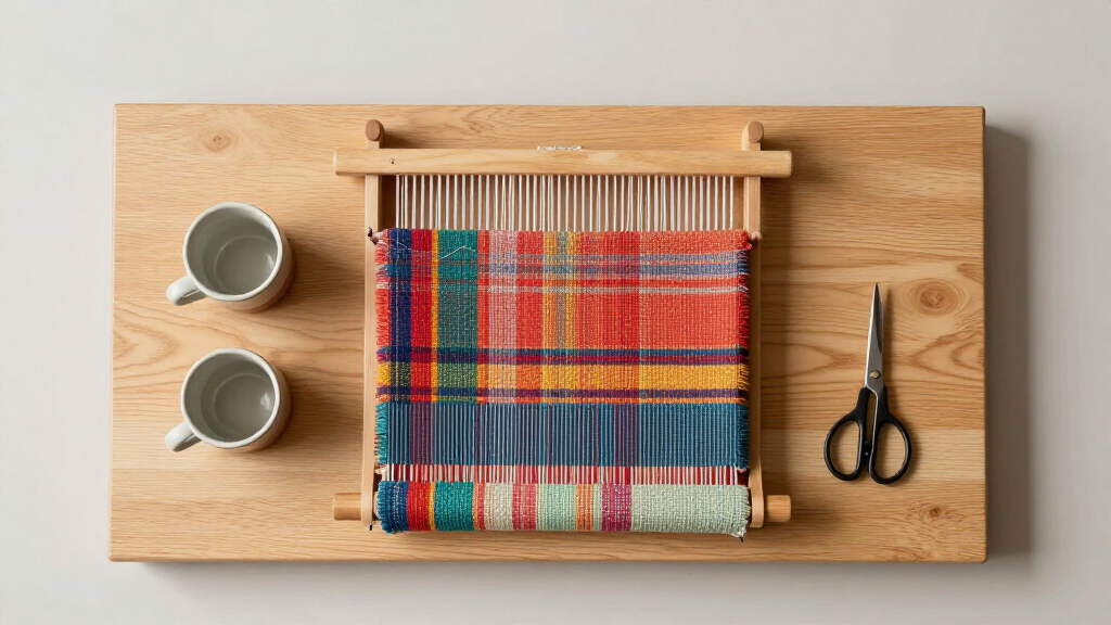 floor loom for community weaving projects