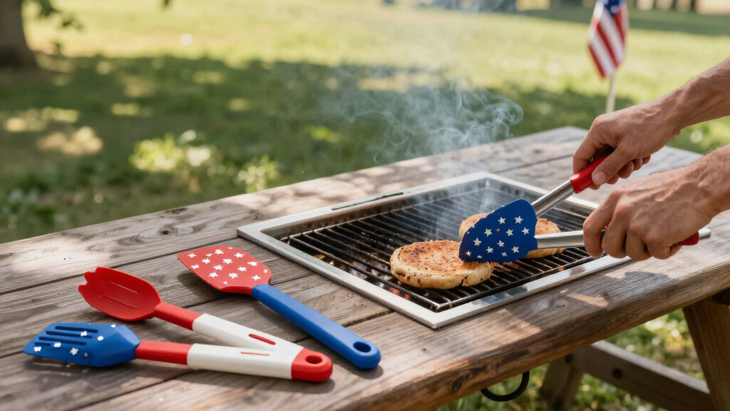 patriotic outdoor grill tools
