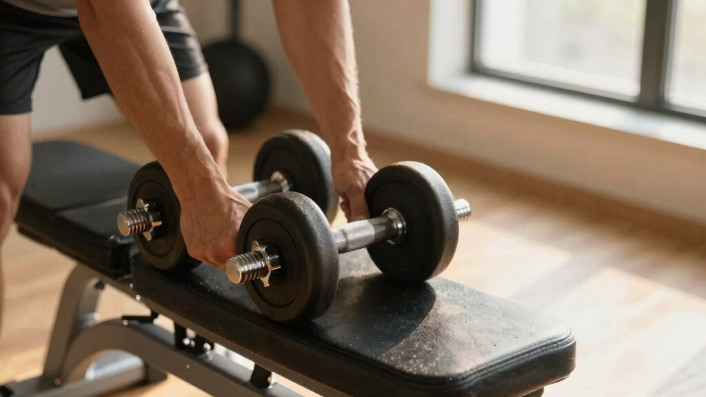 adjustable dumbbell set
