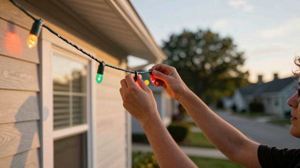 patriotic LED string lights