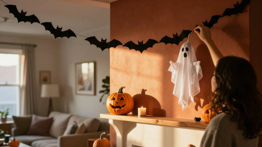 spooky Halloween wall decor