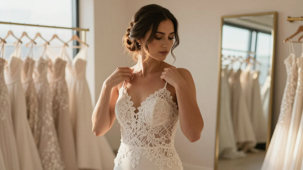 best lace cami wedding dresses