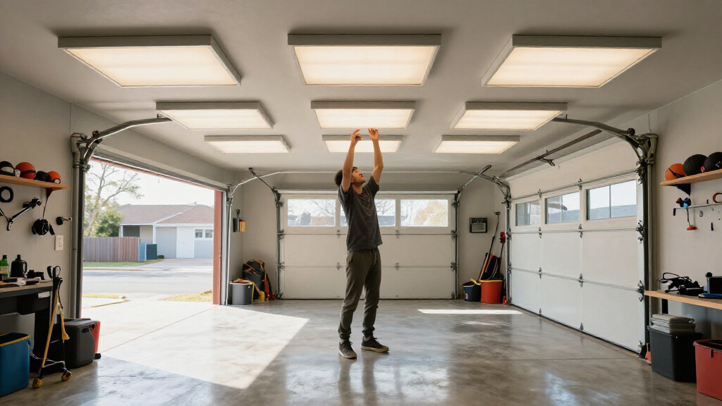 garage lighting for 3 car garage