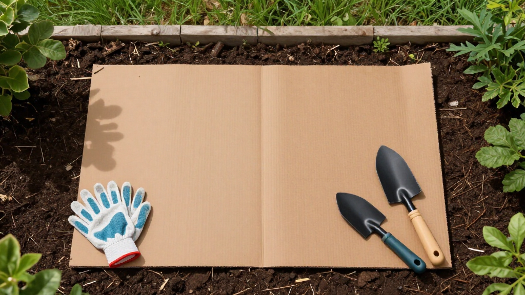 best cardboard garden mulch