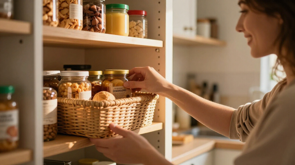 under shelf basket for pantry