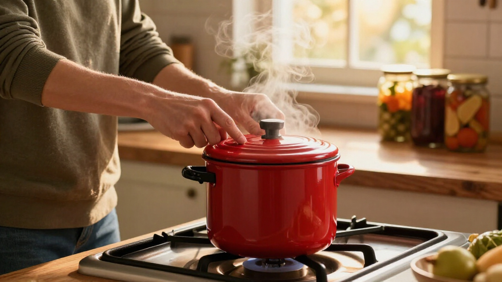 pressure canner for home food preservation