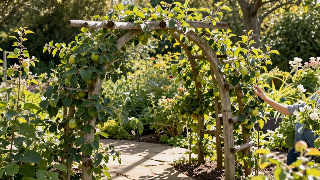 best garden arch for espalier fruit