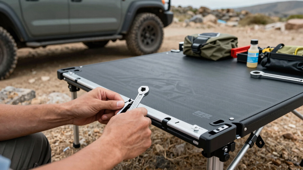 portable camp table for overlanding sturdy