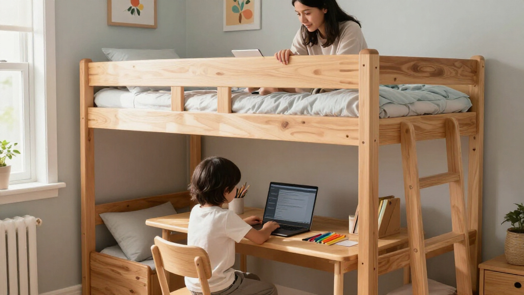 best compact loft beds with desk for kids
